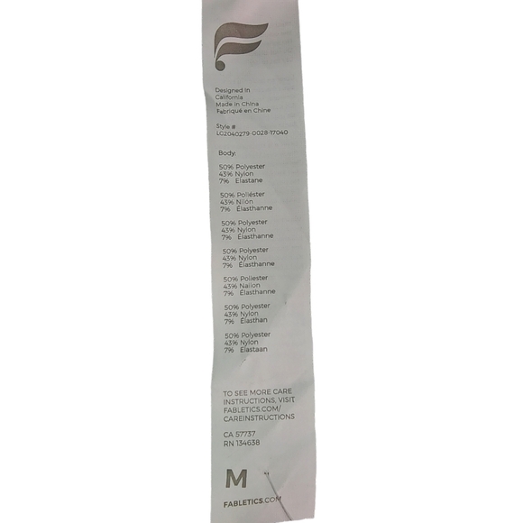 Fabletics Women's High-Waisted Seamless Check Leggings -M/8 - Picture 7 of 8